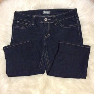SOUND GIRL DARK DENIM CAPRI JEANS